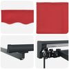 vidaXL Toldo Retráctil Manual Rojo 400x300 cm tela