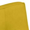 vidaXL Banco de terciopelo amarillo 110x74x84 cm