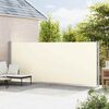 vidaXL Toldo lateral retr&aacute;ctil de jard&iacute;n crema 180x600 cm
