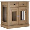 vidaXL Mueble para jaula de perro Roble artisan 80 x 47,5 x 80 cm