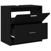 vidaXL Gabinete de Ba&ntilde;o con caj&oacute;n Roble Negro 59 x 37 x 59 cm