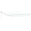 vidaXL Toldo Manual Blanco 3 x 2,5 m Poliester y metal