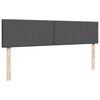 vidaXL Estructura cama otomana colchones tela gris oscuro 180x200cm