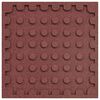 vidaXL Losetas de goma protecci&oacute;n de ca&iacute;das 6 unidades 50x50x3cm rojo