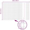 vidaXL Valla con Poste Plateado 1 x 25 m Acero