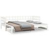 vidaXL Sof&aacute; cama extra&iacute;ble sin colch&oacute;n blanco 2x(90x200) cm