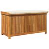 vidaXL Cojines para exterior 113x50x60,5 cm madera maciza acacia
