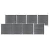 vidaXL Valla de jard&iacute;n de WPC gris 1391x186 cm