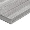 vidaXL Estantes pared 4 uds madera ingenier&iacute;a gris Sonoma 80x10x1,5 cm