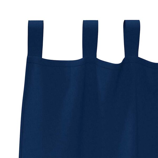 vidaXL Cortinas Opacas con Anillas 2 pcs Azul Oscuro 260 x 140 cm