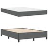 vidaXL Cama tipo Box Spring Gris oscuro 160 x 200 cm tela