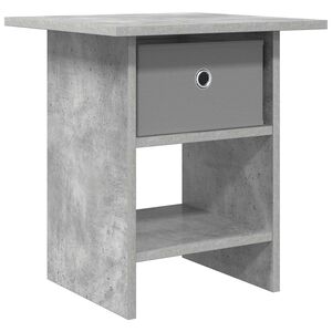 vidaXL Mesita de Noche con caj&oacute;n Gris Concreto 41 x 40 x 45 cm