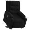 vidaXL Sill&oacute;n reclinable elevable tela negro