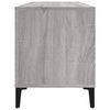 vidaXL Mueble para discos madera contrachapada gris Sonoma 100x38x48cm