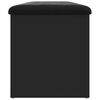 vidaXL Banco con almacenaje madera de ingenier&iacute;a negro 102x42x45 cm