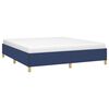 vidaXL Cama sin colch&oacute;n tela azul 180x200 cm