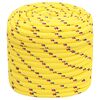 vidaXL Cuerda de barco polipropileno amarillo 18 mm 25 m