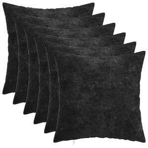 vidaXL Coj&iacute;n 6 uds. HEERLEN Gris antracita 30 x 30 cm Tela Chenille