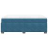 vidaXL Cama box spring con colch&oacute;n terciopelo azul oscuro 160x200 cm