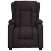 vidaXL Sill&oacute;n elevable cuero sint&eacute;tico negro