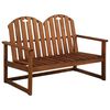 vidaxL Banco de jard&iacute;n de madera maciza acacia 110 cm