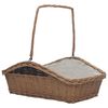 vidaXL Cesta para le&ntilde;a con asas sauce marr&oacute;n 61,5x46,5x58 cm