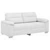 vidaXL Sof&aacute; de 2 plazas blanco, 180x81x84 cm, piel sint&eacute;tica