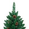 vidaXL &Aacute;rbol de Navidad Delgado con 300 LED con soporte Verde 180 cm