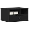 vidaXL Soporte de impresora madera ingenier&iacute;a negro 40x32x22,5 cm