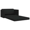 vidaXL Sof&aacute; cama 110cm Negro tela