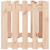 vidaXL Arriate elevado jardín con valla madera maciza pino 100x50x50cm