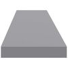 vidaXL Estantes flotantes de pared 2 uds MDF gris 120x23,5x3,8 cm