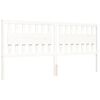vidaXL Estructura de cama sin colchón madera maciza blanca 200x200 cm