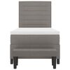 vidaXL Cama tipo Box Spring con colch&oacute;n Taup&eacute; 100 x 200 cm tela