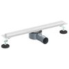 vidaXL Desag&uuml;e de ducha 360&deg; con modelo delgado Plateado 50 cm