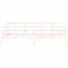 vidaXL Sofá cama madera maciza de pino blanco 90x190 cm