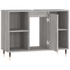 vidaXL Mueble de baño madera de ingeniería gris Sonoma 80x33x60 cm