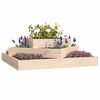 vidaXL Jardinera de madera maciza de pino 83x83x27 cm