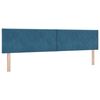 vidaXL Cama tipo Box Spring Azul oscuro 200 x 200 cm Terciopelo