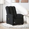 vidaXL Sillón reclinable de masaje eléctrico tela negro