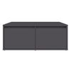 vidaXL Mesa de centro madera contrachapada gris 80x80x31 cm