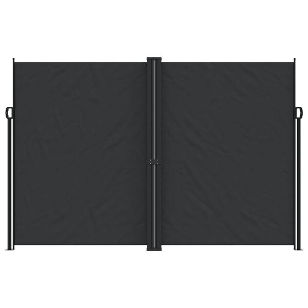vidaXL Toldo lateral retr&aacute;ctil negro 220x1000 cm