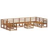 vidaXL Conjunto de sof&aacute;s de exterior 11 pcs Natural