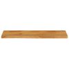 vidaXL Tablero de mesa borde natural madera maciza mango 110x30x3,8 cm