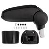 vidaXL Reposabrazos para coche Negro 14,5x31,5x(30-48) cm ABS