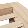 vidaXL Estructura de cama sin colch&oacute;n madera maciza de pino 200x200 cm