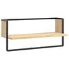 vidaXL Estante de pared con barra roble Sonoma 65x25x30 cm