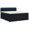 vidaXL Cama box spring con colch&oacute;n Negro 140 x 190 cm Tela