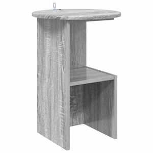 vidaXL Mesa lateral Gris Sonoma &Oslash; 39,5 x 55 cm Madera de Ingenier&iacute;a