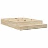 vidaXL Cama con almacenamiento con cajón Roble Sonoma 135 cm